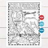 California Coloring Map Pages sketch template