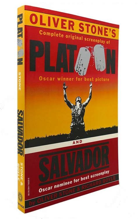 Oliver Stone PLATOON & SALVADOR, NO. V629 1st Edition 1st Printing ...