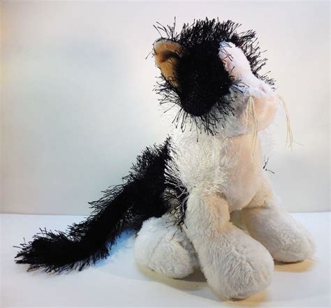 Ganz Webkinz Plush Black & White Cat HM016 Stuffed toy Cat NO CODE ...