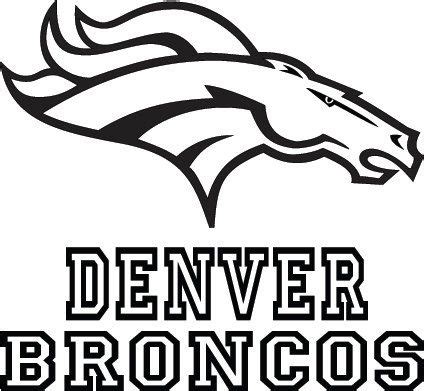 Denver Broncos Football Logo & Name Custom Vinyl by VinylGrafix | NFL | Denver broncos football ...