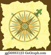 900+ Royalty Free Compass On A Map Clip Art - GoGraph