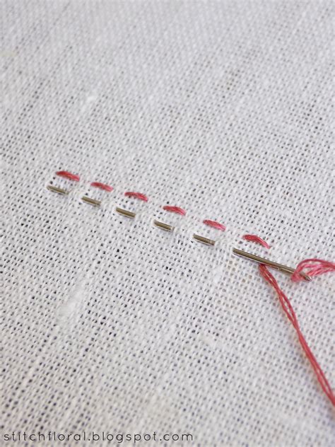 Running stitch tutorial - Stitch Floral