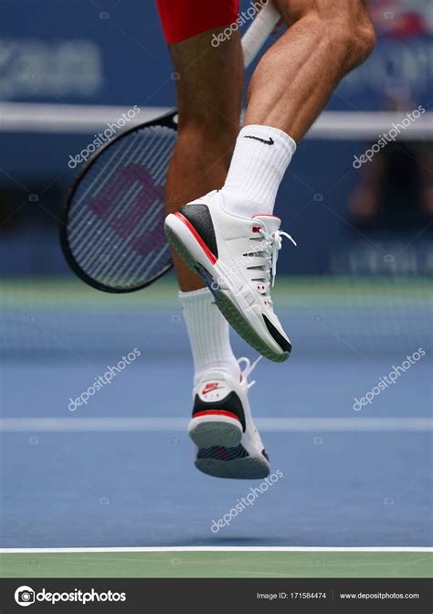 Grand Slam champion Roger Federer of Switzerland wears custom Nike ...