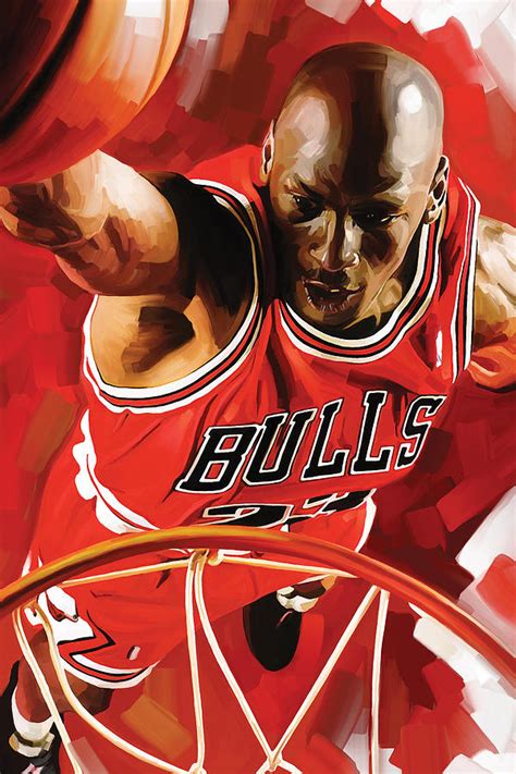 Michael Jordan Artwork 3 Painting by Sheraz A - Pixels