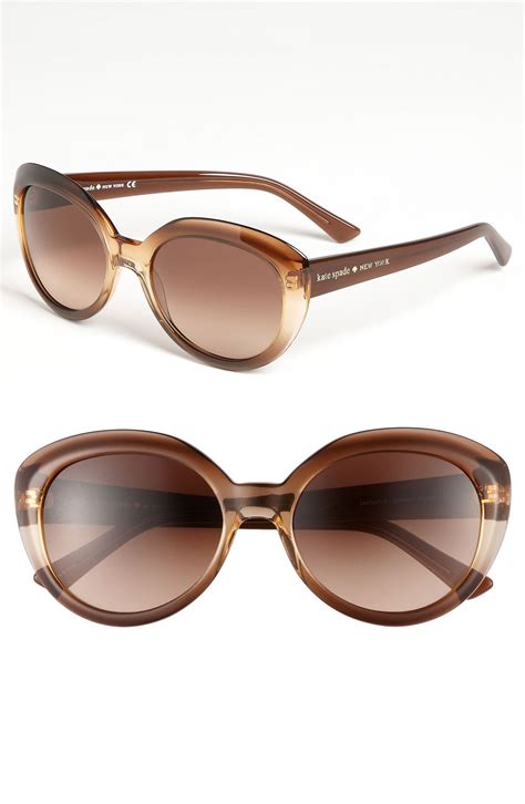 Kate Spade Cats Eye Sunglasses in Brown | Lyst