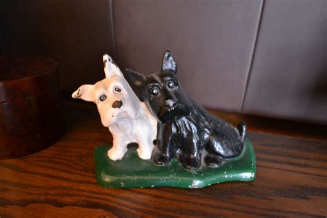 Cast Iron Door Stop Scottish Terriers..So Cute... $5 at Value Village Scottish Terriers, Door ...