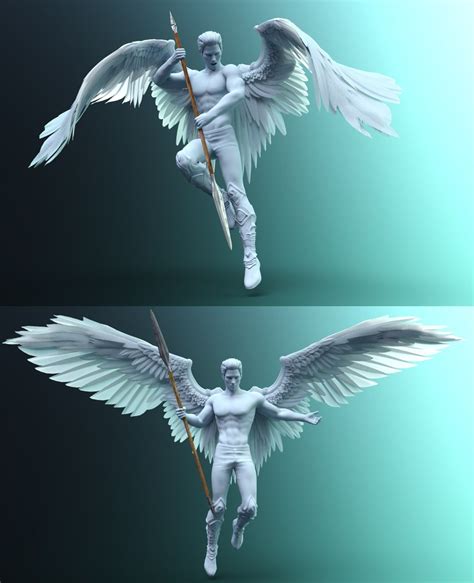 Sacrosanct: Poses and Expressions for Genesis 8 and Morningstar Wings | 3D Models and 3D ...