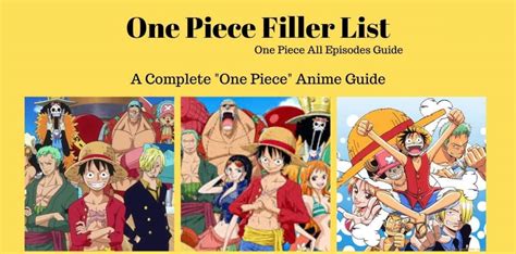 One Piece Filler List (2020) – The Complete Episodes Guide! – Home