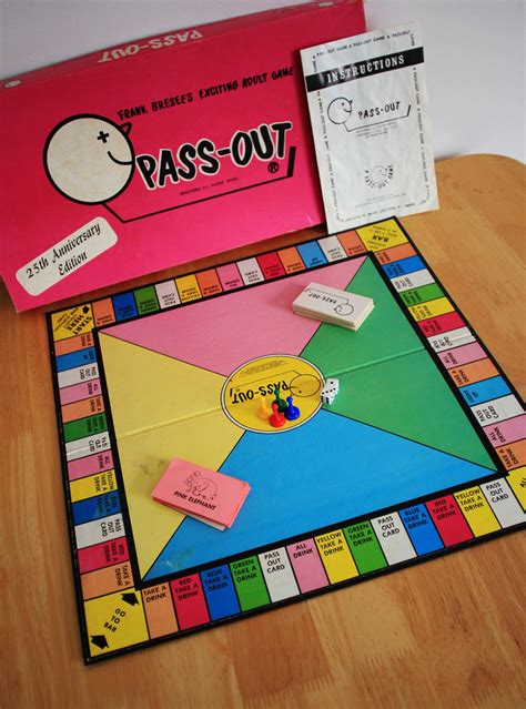 Vintage Drinking Pass Out Board Game Party Complete - Etsy