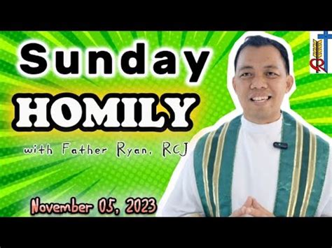 Homily for the 31st Sunday in Ordinary Time Year A/30th Sunday Homily Year A/November 5, 2023 ...