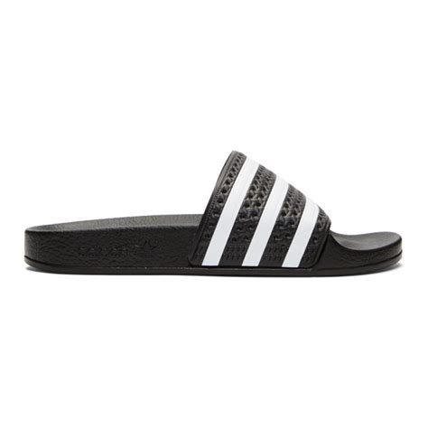 ADIDAS ORIGINALS WOMEN'S ADILETTE CLOUDFOAM PLUS SLIDE SANDALS, BLACK ...