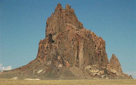 Ship Rock Volcanic Neck (diatreme), Navajo VolcanicField, northwestern New Mexico, USA (looking ...