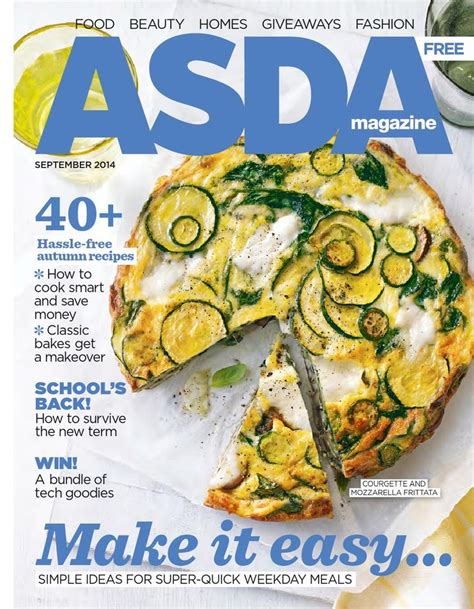 Asda Magazine September 2014 | Cook smarts, Fall recipes, Food issues