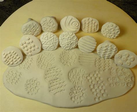 12 clay stamps / pottery tools / metal clay stamps / textured