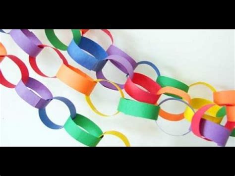 Paper Decorations: How to make Easy Paper Chains - Silent Killer - YouTube