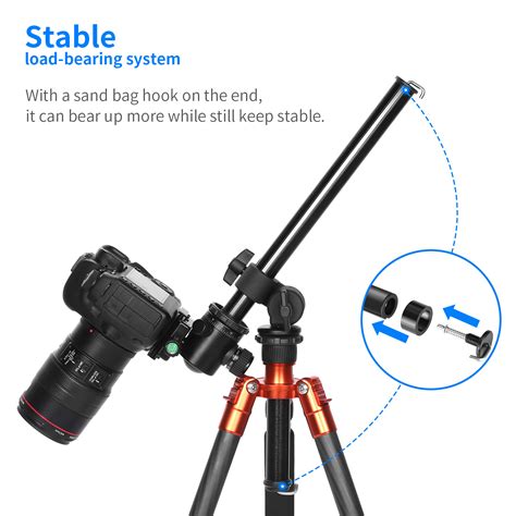 Neewer Camera Tripod Boom Arm: External Multi-Angle Center Column Extension Arm 818284416703 | eBay