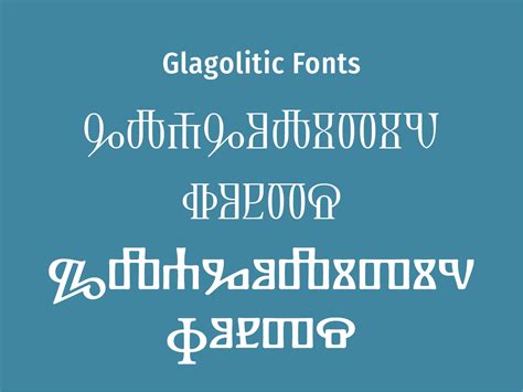 Glagolitic Free Fonts