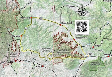 Canyons Of The Ancients National Monument Map - Maping Resources