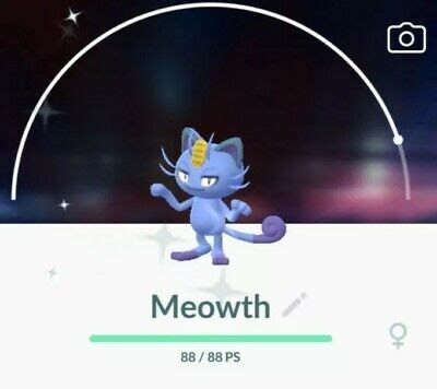 Pokemon Go Shiny alolan Meowth!!! trade | eBay