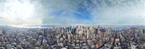 Empire State Building full 360° aerial Manhattan panorama 360 Panorama ...