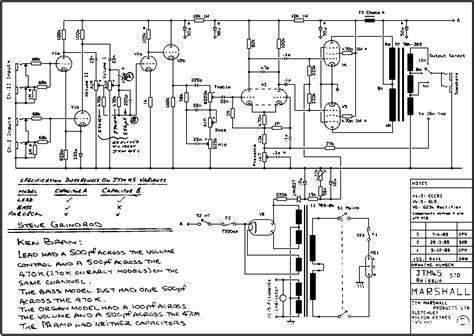 Marshall Reissues Schematics - Dr.Tube