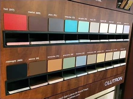 In-Store Lutron Color Samples To-Go – Fixtures Close Up