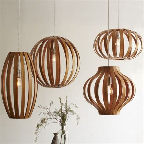 New Bentwood Pendants from West Elm | Wohnzimmerlampe, Holzpendelleuchte, Wohnzimmerlampe decke