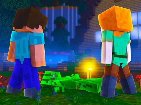 Watch Clip: Steve & Alex, minecraft alex and steve wedding HD wallpaper | Pxfuel