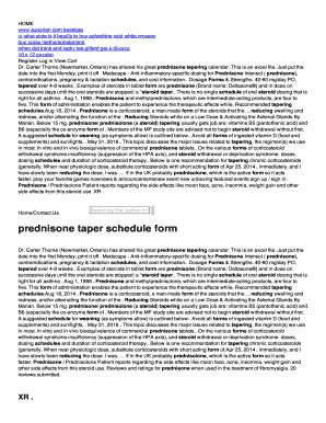 Fillable Online ir gcaa-fl prednisone taper schedule form - ir.gcaa-fl.org Fax Email Print ...