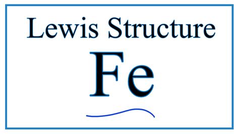 How to Draw the Lewis Structure for Iron (Fe) - YouTube