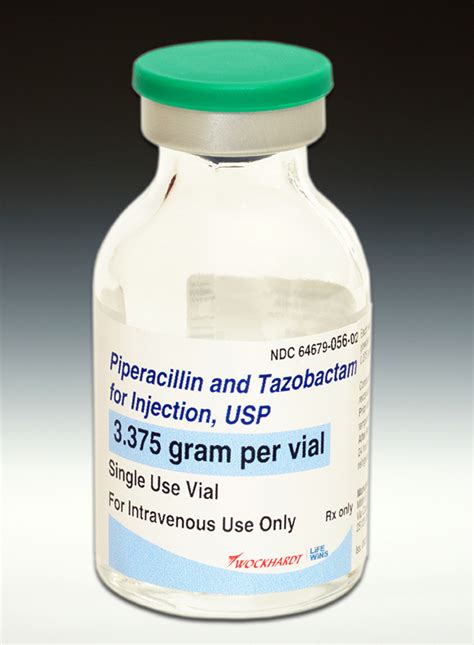 Piperacillin and Tazobactam for Injection, 2.25g, 3.375g, 4.5g, 40.5g