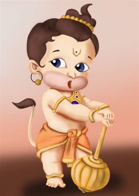 Learn How to Draw Baby Hanuman (Hinduism) Step by Step : Drawing Tutorials