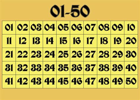 Free Large Printable Numbers 1 50 - Printable Templates