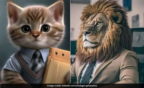 Lion as boss vs Cat as intern, artist shares how AI perceives business ...