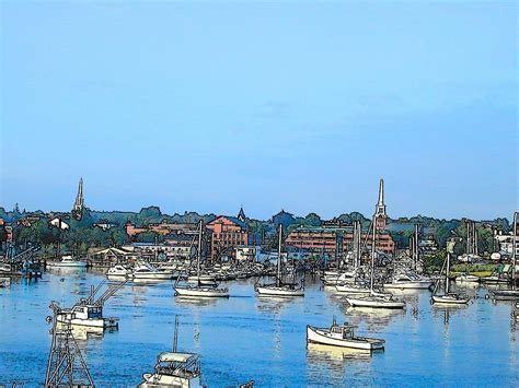 Newburyport Waterfront Photograph by Lee Yeomans