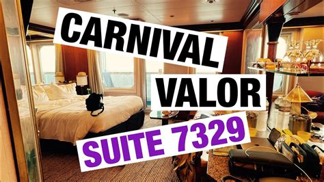 Carnival Valor suite 7329 - YouTube