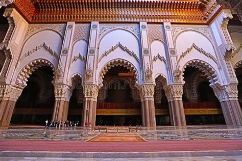 Interior View of the Hassan II Mosque , Casablanca, Morocco. Stock Image - Image of casablanca ...