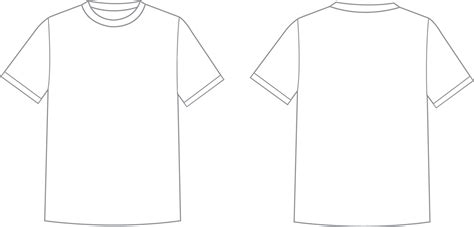 White T Shirt Template Png