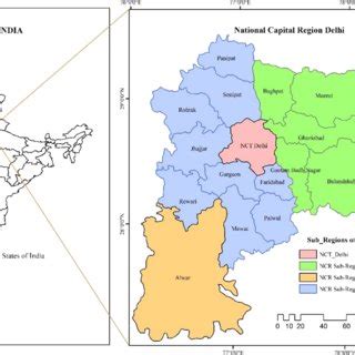 Concentric suburb zones in National Capital Region Delhi, India | Download Scientific Diagram