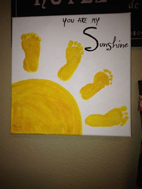 footprint sun craft | Crafts and Worksheets for Preschool,Toddler and Kindergarten | Sun crafts ...