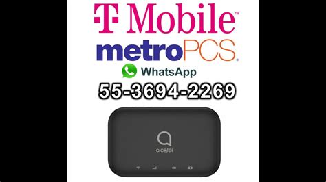 TMobile, MetroPCS Alcatel linkzone 2 MW43TM SIM lock code unlock +525536942269, paypal - YouTube