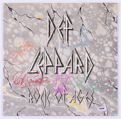 Def Leppard "Rock of Ages" Vinyl Record Album Band-Signed by (5) with ...