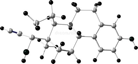 Ethinyl Estradiol Molecule stock illustration. Illustration of background - 35800557