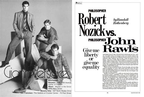 Philosopher Robert Nozick Vs. Philosopher John Rawls | Esquire | MARCH 1983