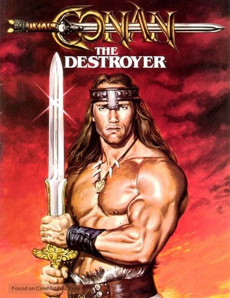 Conan The Destroyer (1984) movie cover Barbarian Movie, Conan The Barbarian, 1984 Movie, Film ...