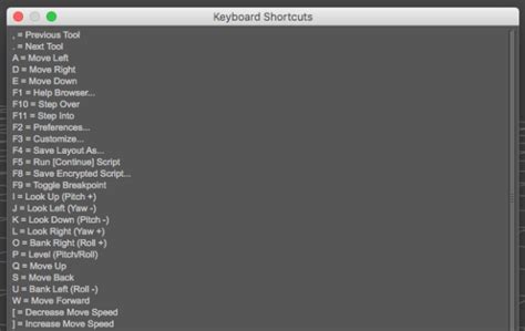 Display all Keyboard Shortcuts in DAZ Studio – JAY VERSLUIS