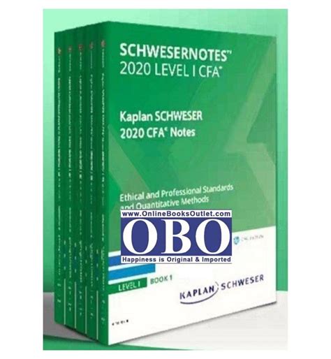 Buy Kaplan Schweser CFA Level 1 Notes 2020