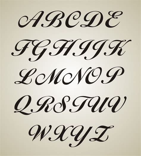 Cursive Fancy Capital Letters Calligraphy Fonts - Goimages World