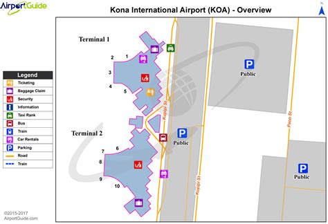 Kona Airport Terminal Map - China Map Tourist Destinations