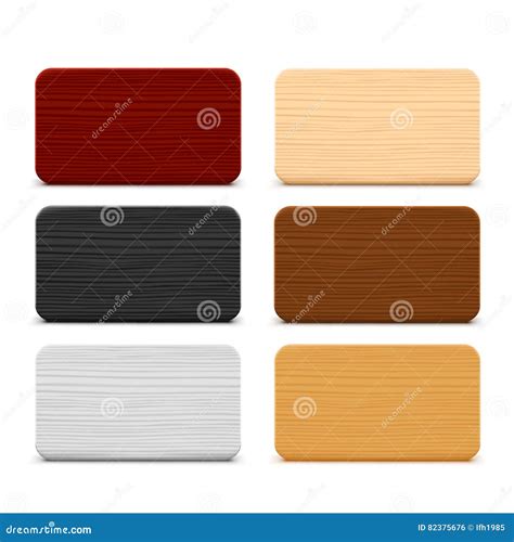 Wooden samples set stock vector. Illustration of background - 82375676